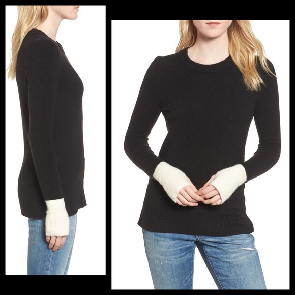 Madewell Merino Wool Alpaca Colorblock Pullover Blend Crewneck Sweater - Picture 2 of 12